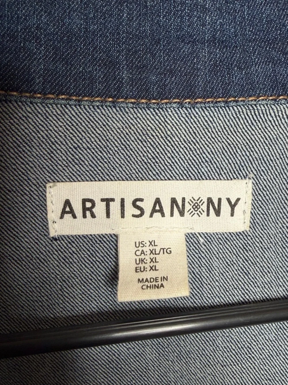 Artisan NY Dark Indigo Denim Jacket Women's Jean Jacket - Picture 4 of 6